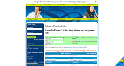 Desktop Screenshot of lowcostphonecards.phonecardsales.com.au